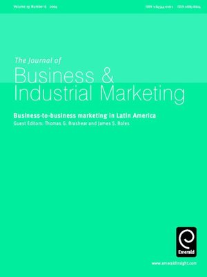 cover image of Journal of Business & Industrial Marketing, Volume 19, Issue 6